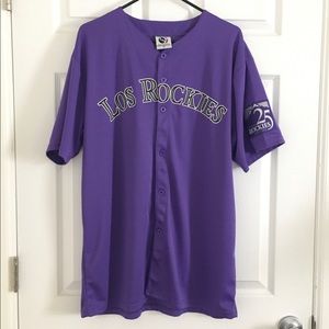 Los Rockies (Colorado Rockies) Baseball Jersey  XL